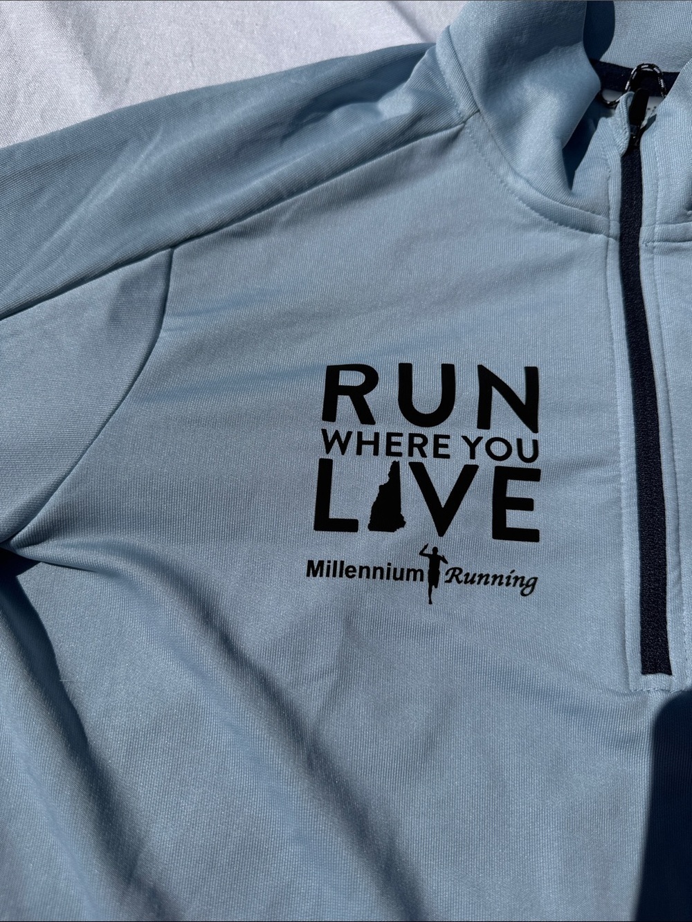 RUN NH Millennium Running Craft Quarter Zip Top - Picture 3 of 6